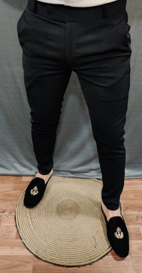 ZARA Black Formal Pants with Satin Side Stripe | Pre Loved | | Secret Stash