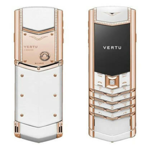 Vertu Signature White Rosegold Diamond Edition Phone