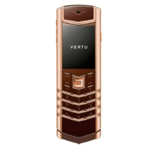 Vertu Signature S Mobile Phone 18Ct Rose Gold Brown Luxury