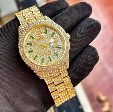 Rolex diamond-studded watch for men