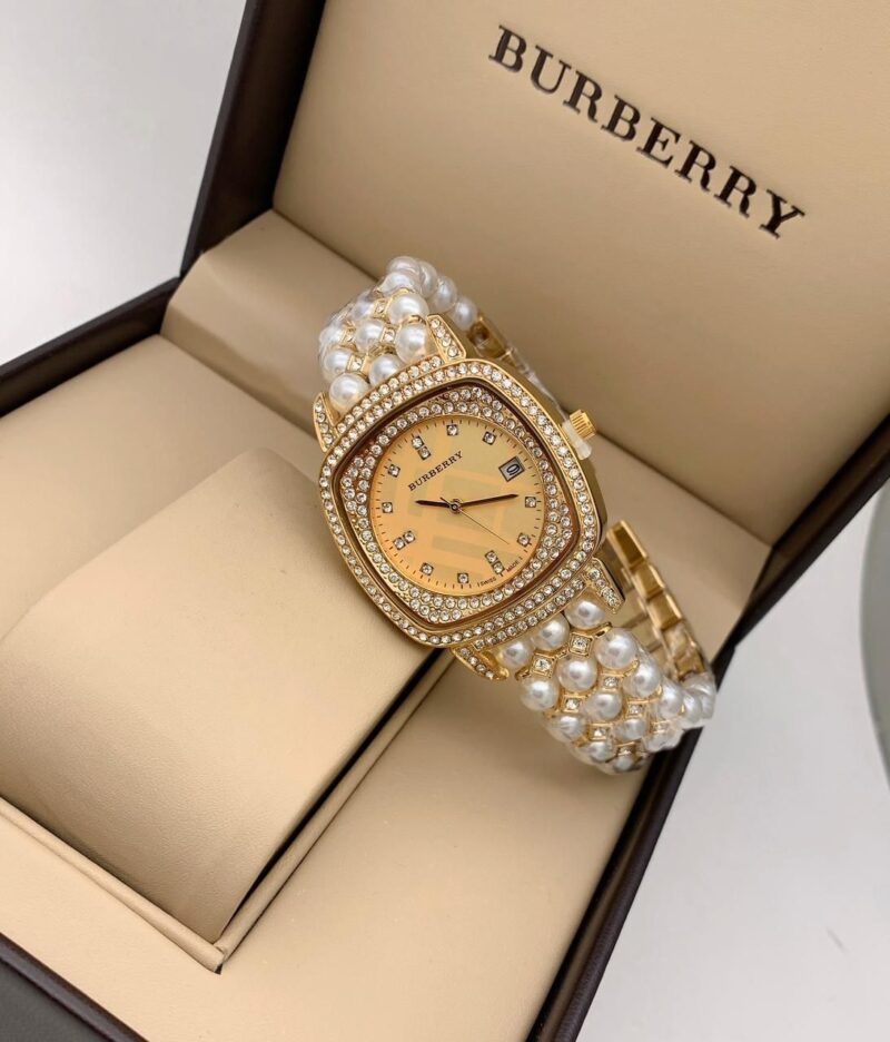 Burberry ladies watch date working with moti belt