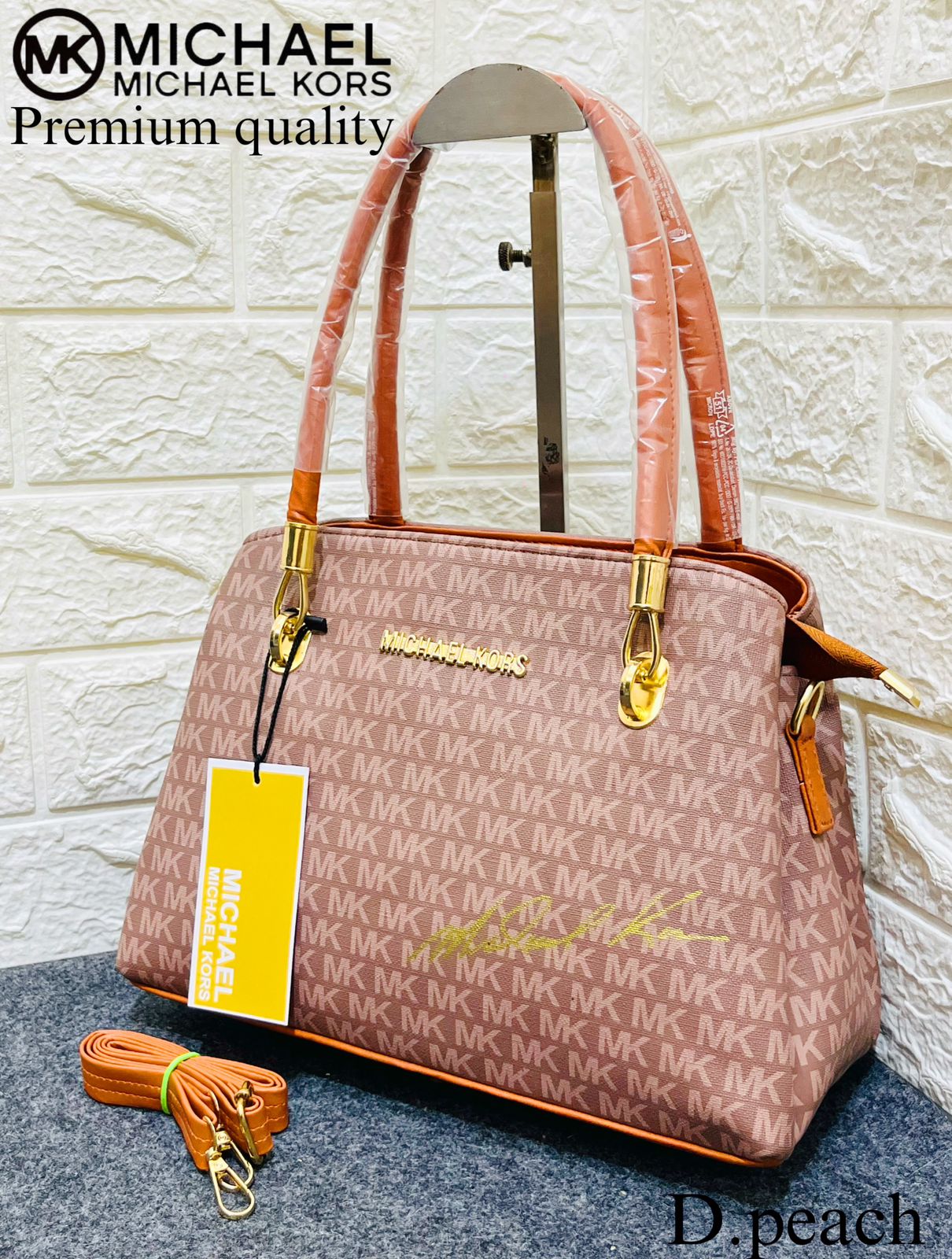 Buy Michael Kors Heather Large Logo Shoulder Bag | Beige Color Women | AJIO  LUXE