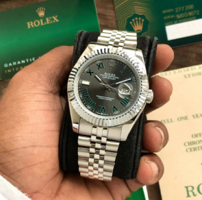 Elevate your style with the timeless elegance of the Rolex Date Just 40mm Grey Dial Automatic Men's Watch. Discover unparalleled craftsmanship.