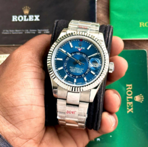 Rolex Sky-Dweller Stainless Steel Blue Dial Automatic Watch