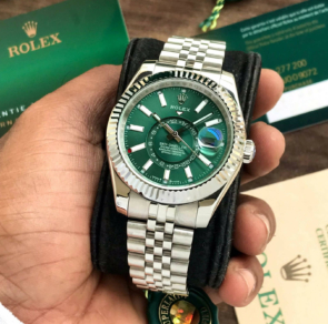 Rolex SkyDweller Green Dial watch