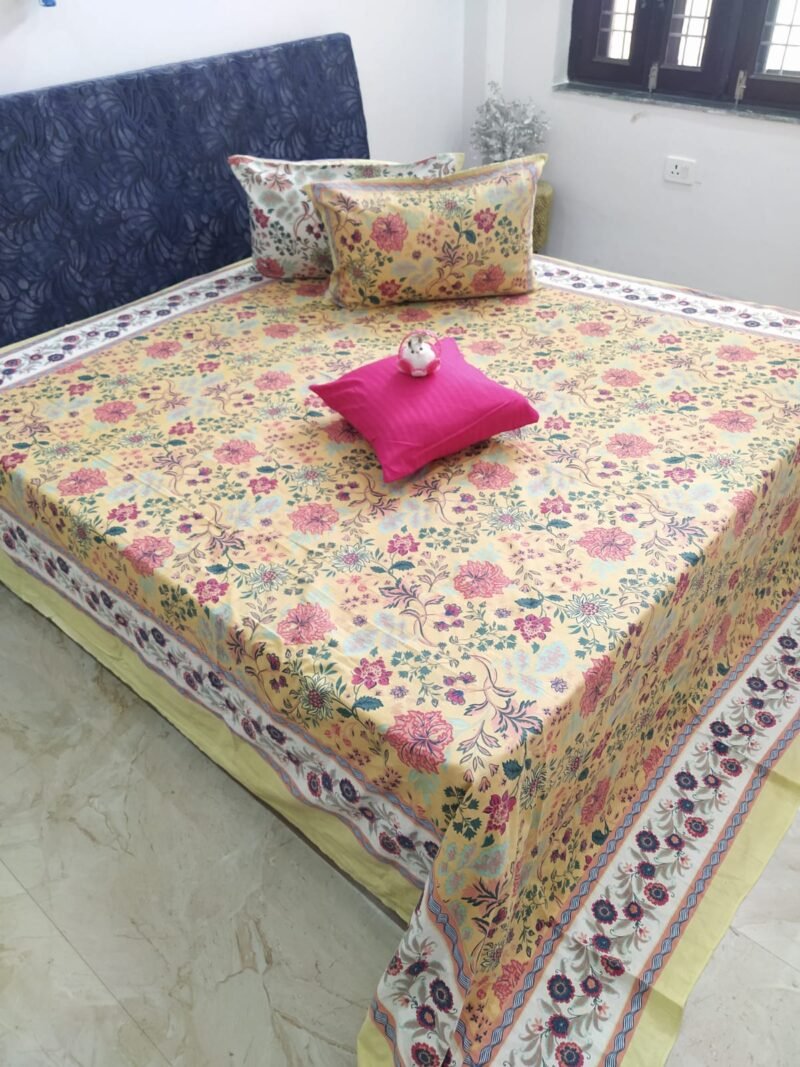 Marvel Anokhi 1 Super King Size Bedsheet with 2 Pillow Covers