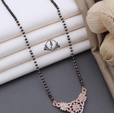 Fancy Rose Gold Mangalsutra For Womens