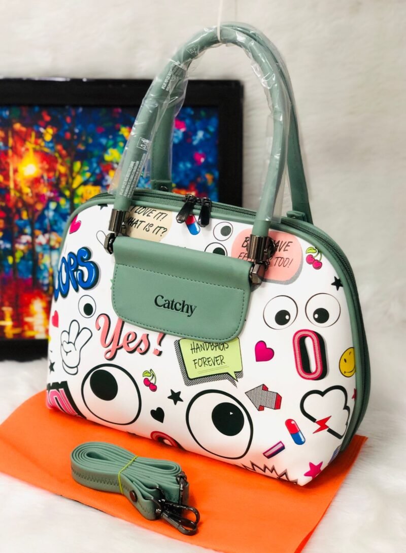 Fancy Catchy Printed Leather Hand bag , Fashionable , Trendy and Stylish Handbag For Womens