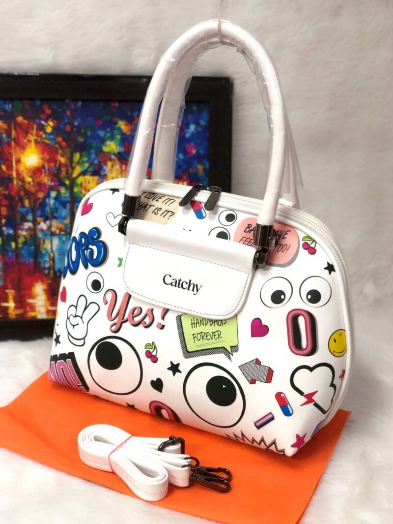 Fancy Catchy Printed Leather Hand bag , Fashionable , Trendy and Stylish Handbag For Womens