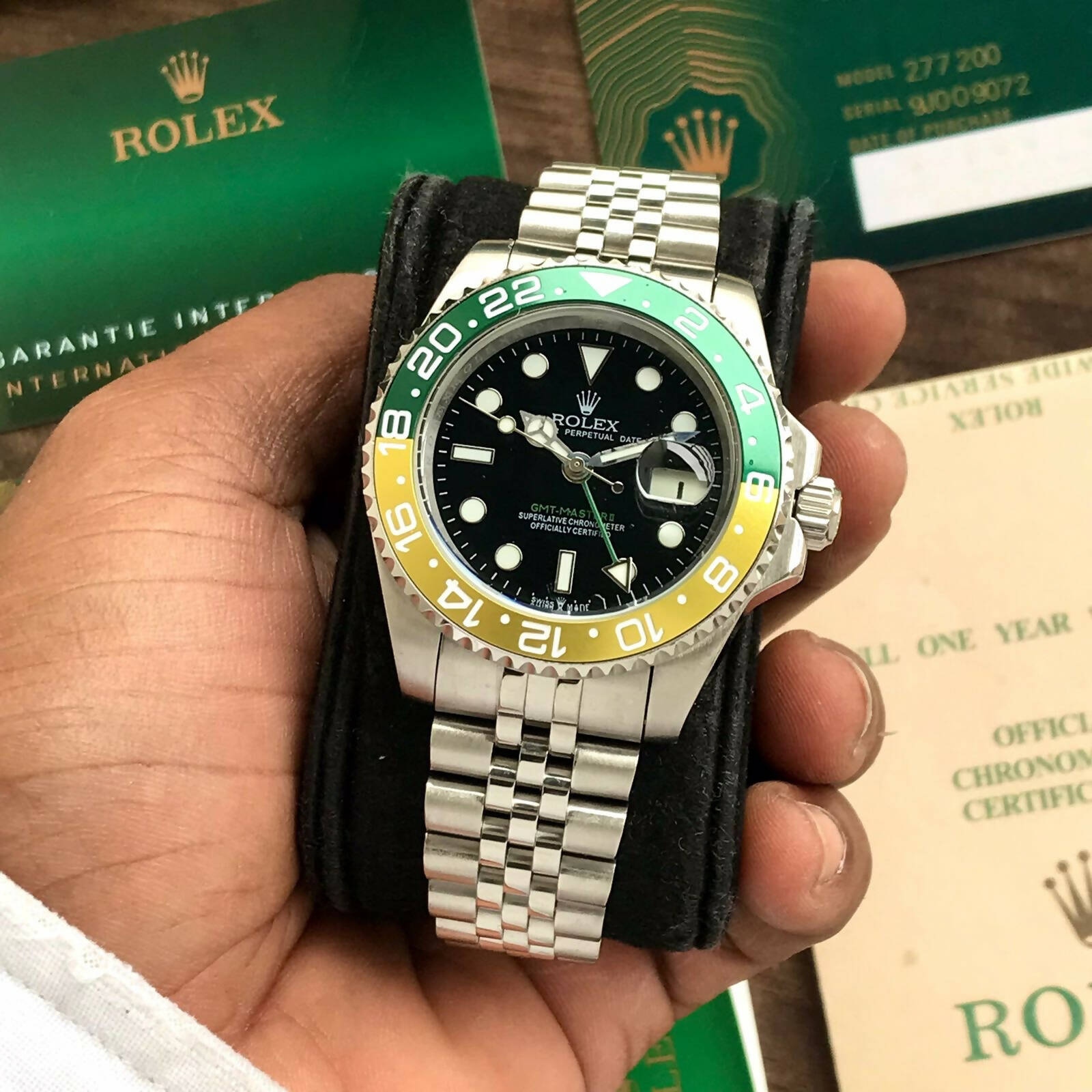 Rolex 'Sprite' GMT Master II with Jubilee Band