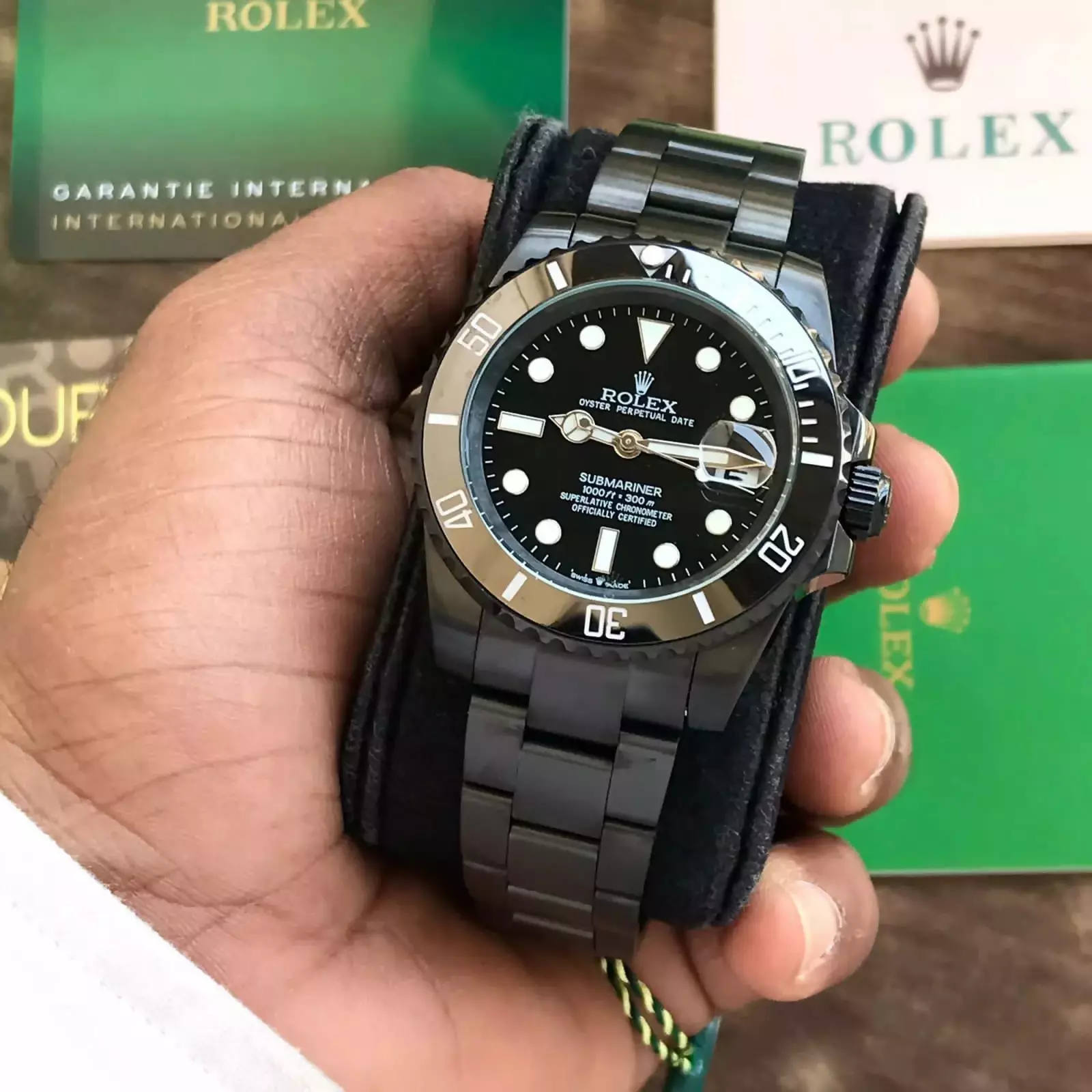 Full black rolex new arrivals