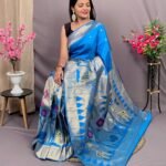 PURE SOFT KANCHIVRAM PETHANI SILK SAREE FOR WOMENS