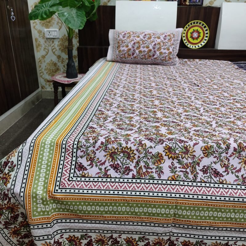 Latest Premium Collecion Super Jumbo King Size Bedsheets With 2 Pillow Covers