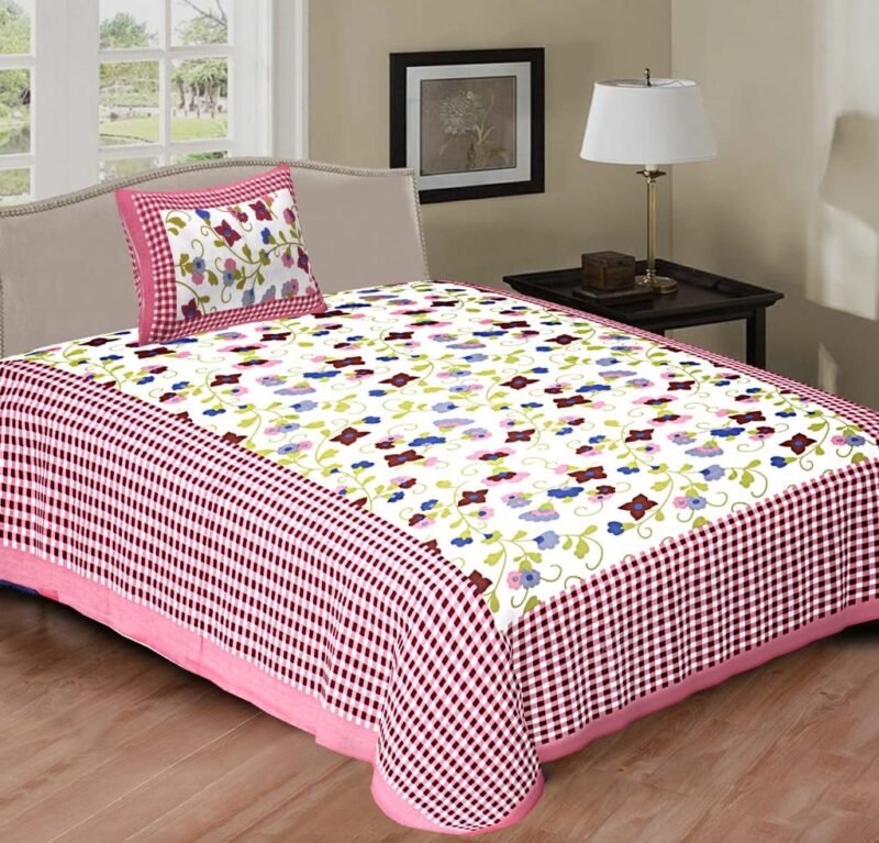 Economic Single Bedsheets With 1 Pillow Covers