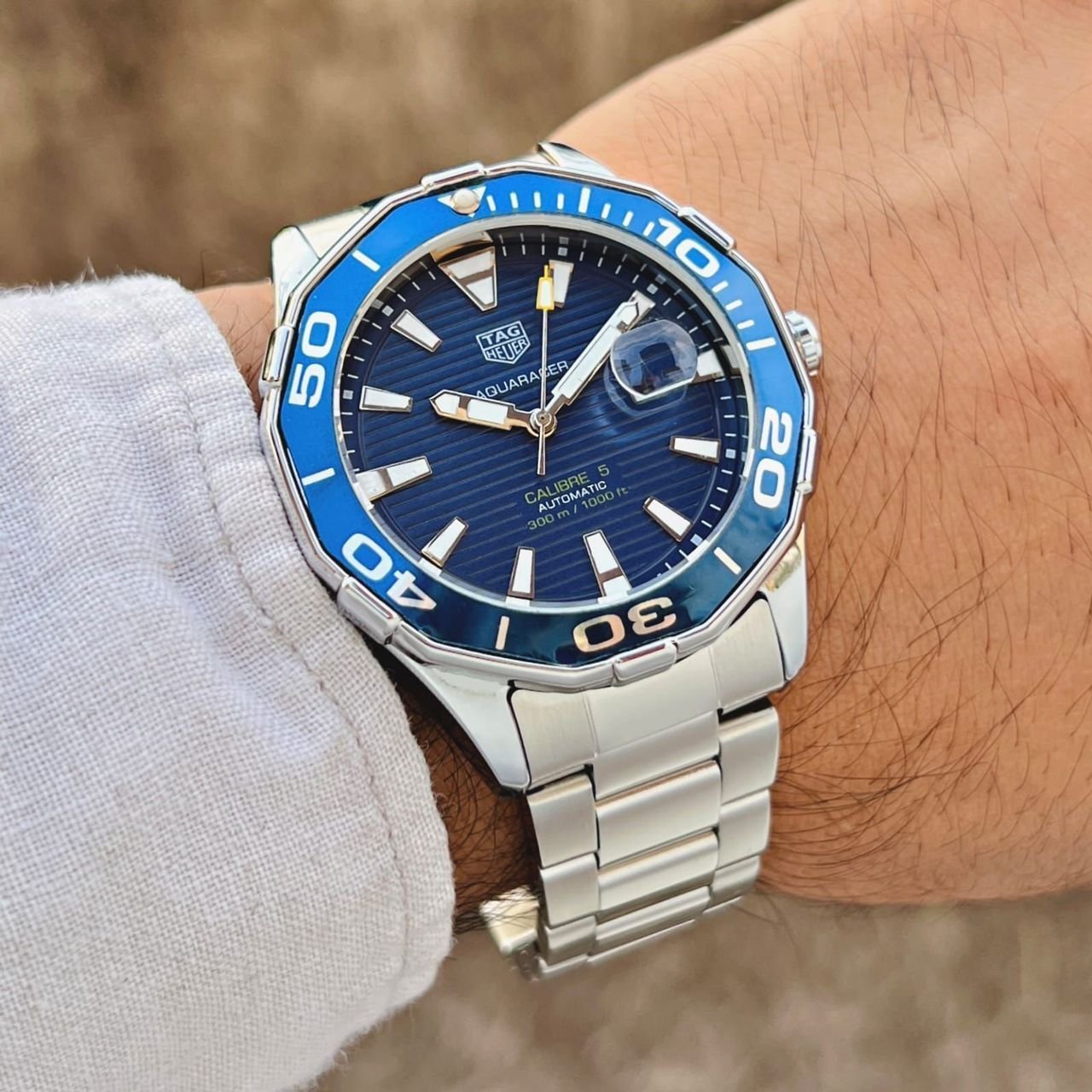 Tag heuer rotating bezel sale