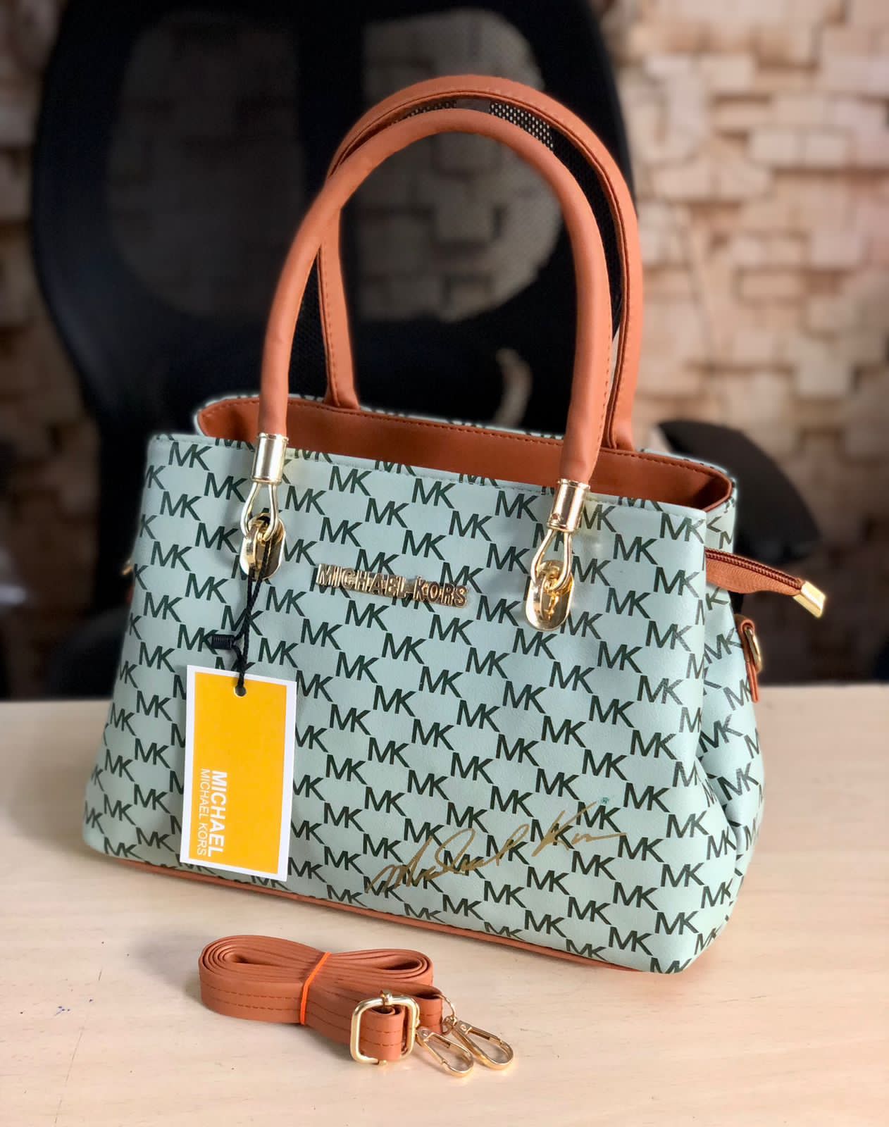 Green Handbag for girls | MK Pattern ladies purse