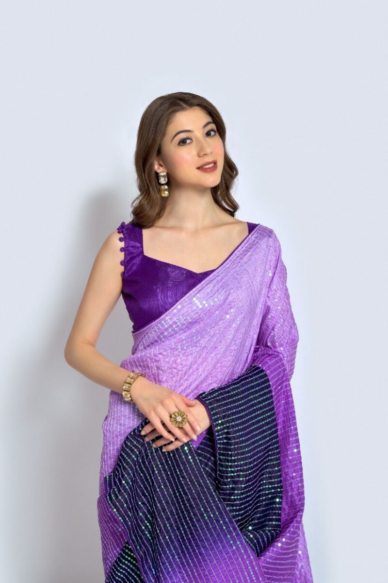 Trending Superhit Bollywood Padding Sequence Saree Collection For Womens Traditional Wear