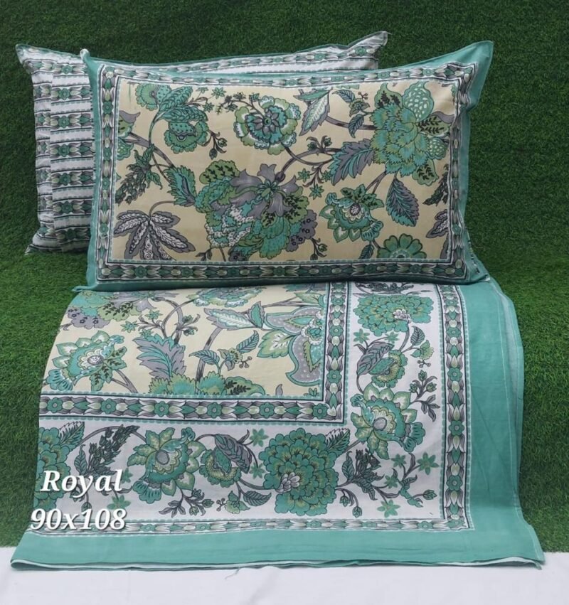 Royal Premium King Size Bedsheet with 2 Pillow Covers