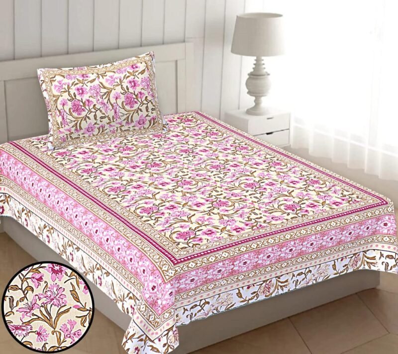 Elite Single Bedsheet with 1 Pillow Cover