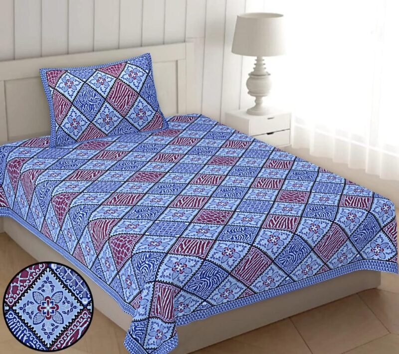 Elite Single Bedsheet with 1 Pillow Cover