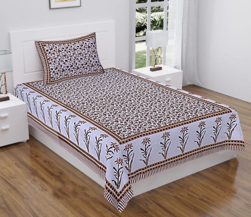 Elite Single Bedsheet with 1 Pillow Cover