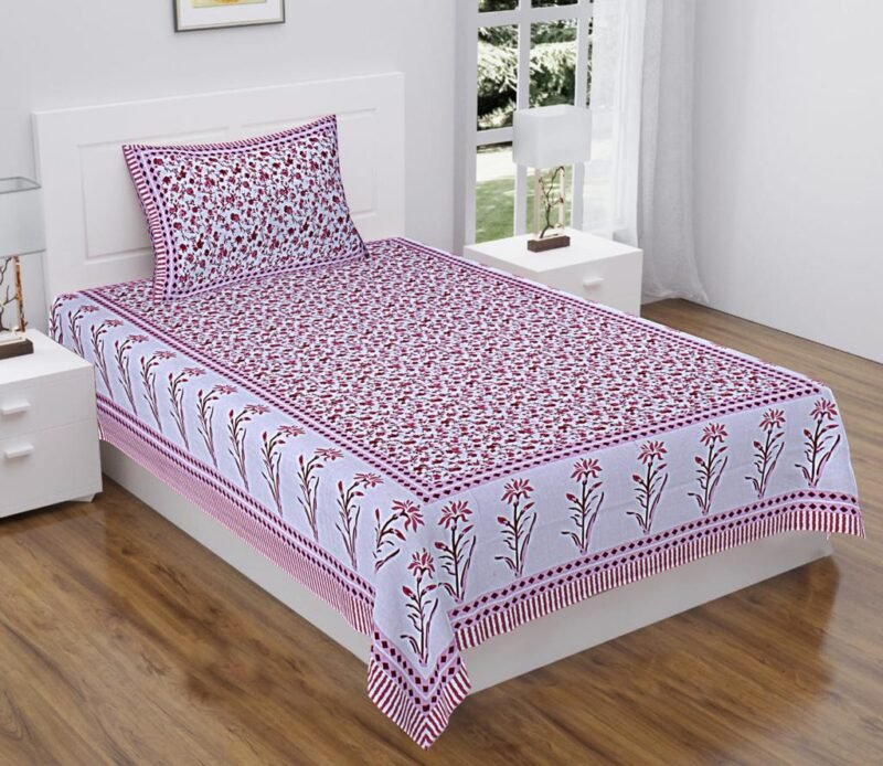 Elite Single Bedsheet with 1 Pillow Cover