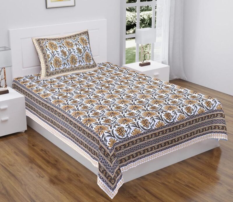 Elite Single Bedsheet with 1 Pillow Cover