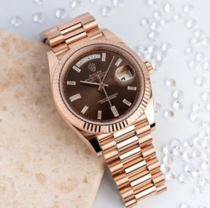Rolex Rose Gold 7AA Premium Stylish Attitude For Men's Watch