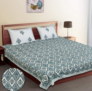 Princess A Queen Size Collection One Double Bed Bedsheet with 2 Pillow Covers