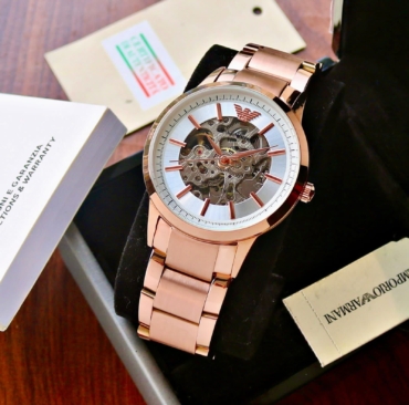 Emporio Armani Meccanico Rose Gold 7AA Premium Stylish Men's Watch