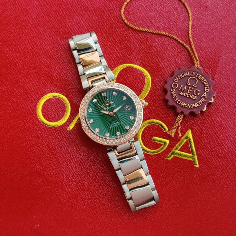 Omega Ladymatic Chronological Rosegold Stylish Women's Watch
