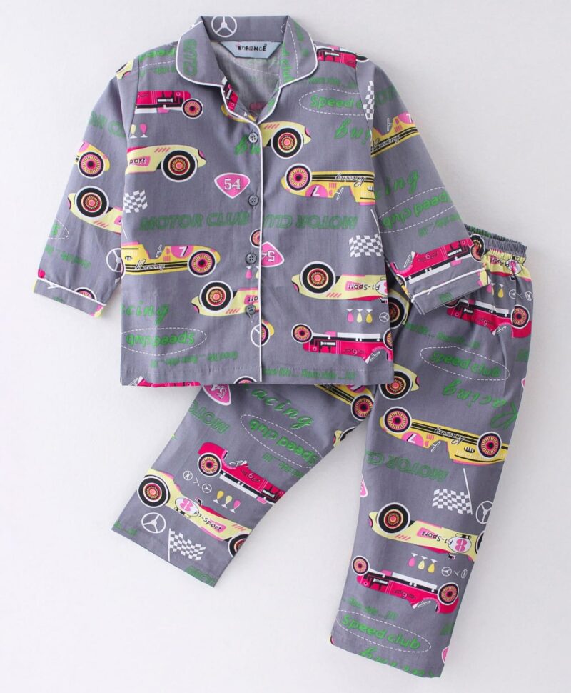 Enfarce Premium Cotton Full Sleeves Night Dress For Kid's Collection