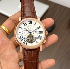 Cartier 7AA Premium Rose Gold Face Handsome Looking For Men's Watch