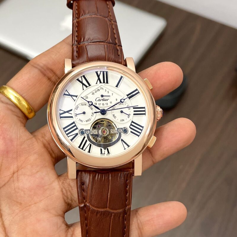 Cartier 7AA Premium Rose Gold Face Handsome Looking For Men's Watch