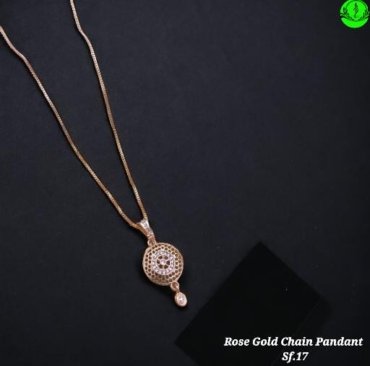 Rose Gold Fancy Chain Pendant For Stylish Women's Collection