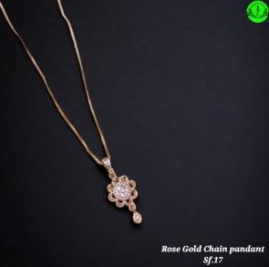 Rose Gold Fancy Chain Pendant For Stylish Women's Collection