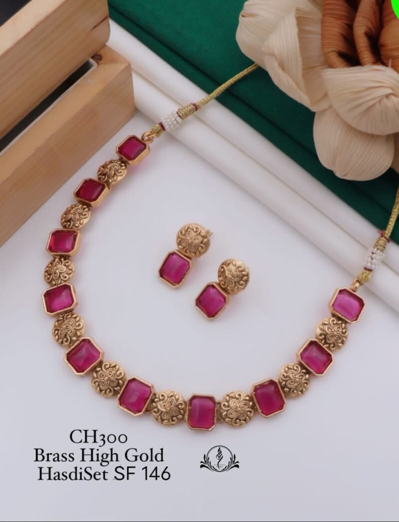 Fancy Brass High Gold Hasdi Set For Women's Collection