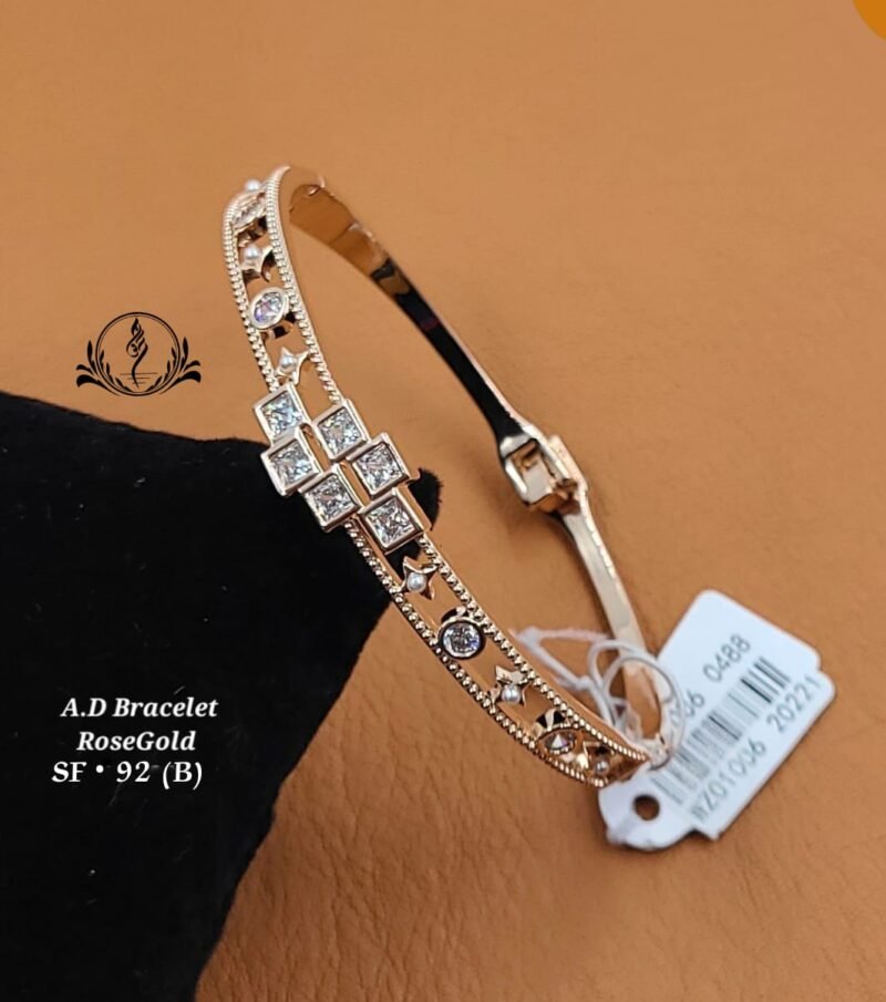 Fancy A.D. Rose Gold Bracelet For Women's Collection