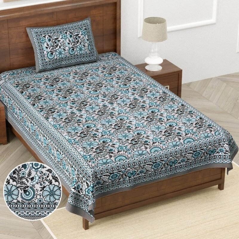 Single Bedsheet with 1 Pillow Cover