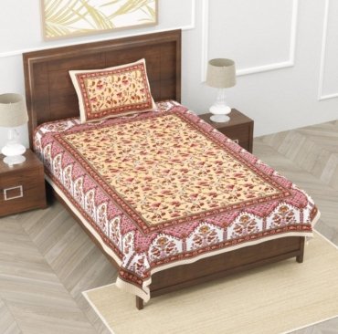 Single Bedsheet with 1 Pillow Cover