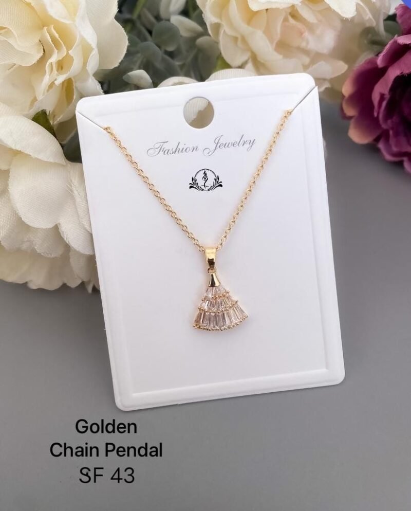 Fancy Golden Chain Pendant For Stylish Women's Collection