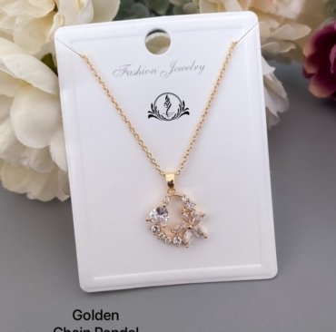 Fancy Golden Chain Pendant For Stylish Women's Collection