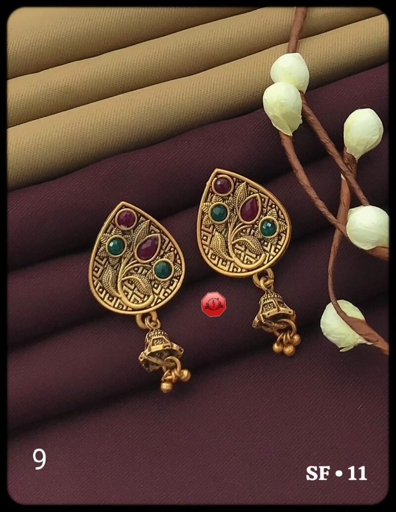 Unique Vintage Butti Earrings for Women Fancy. Safety information Keep away from sweat, water or liquid perfume. Never store in velvet wrap. BOOK NOW!
