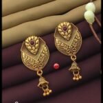 New Golden Jhumki Earrings Fancy. Safety information Keep away from sweat, water or liquid perfume. Never store in velvet wrap. BOOK NOW!