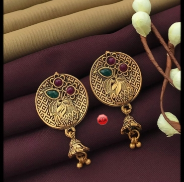 Unique Golden Earring Jhumki for women