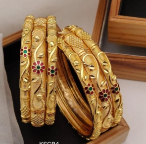 New Gold plated Antique bangles Kangan For Women & Girls