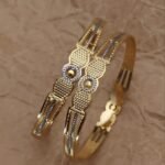 Latest Beautiful Golden Plated Premium Bangles For Women And Girls