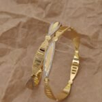 Latest Golden Plated Premium Kadli Bangles For Women And Girls