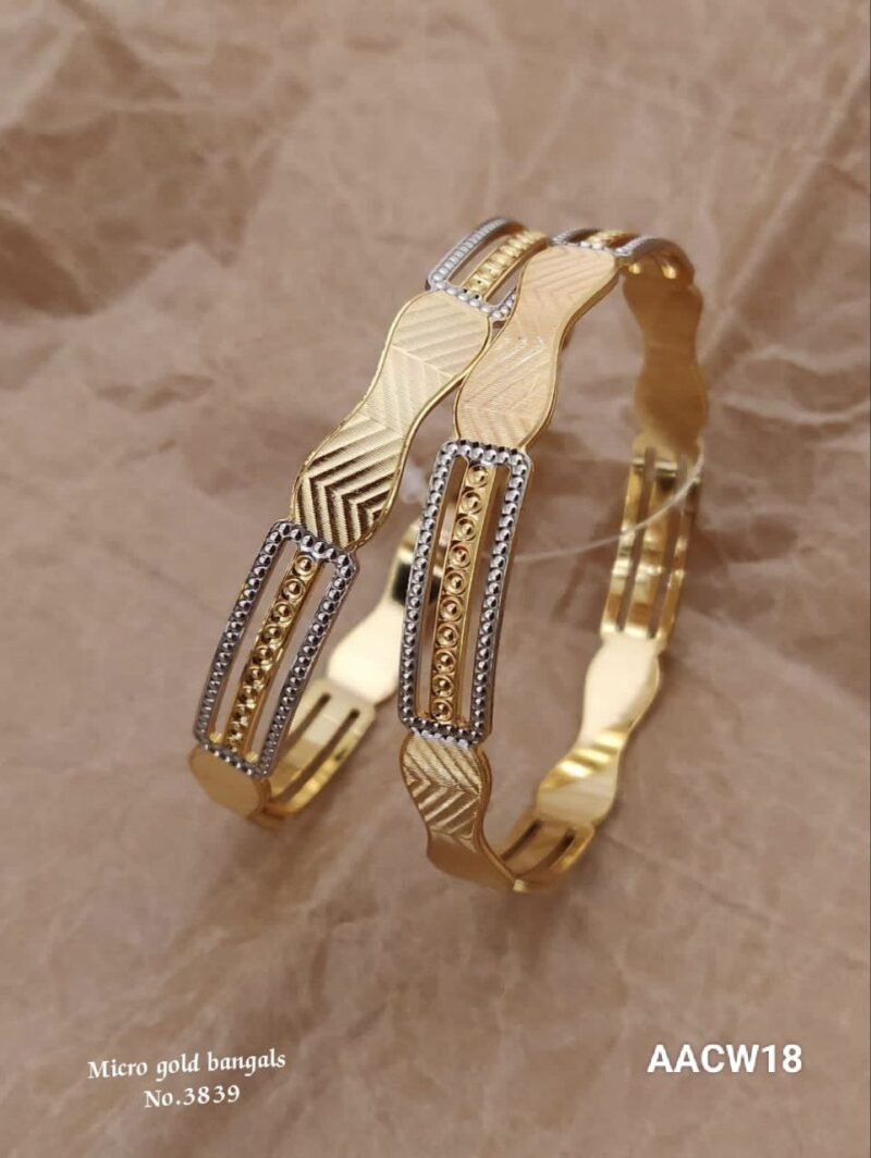 New Trending Unique and Beautiful Gold Plated Premium Bangles For Women And Girls Base Metal: Brass Plating Country of Origin India Any Occasion