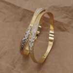 Latest Gold Plated Premium CNC Kadli Bangles For Women